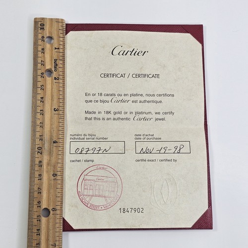Vintage cartier certificate - vintage,