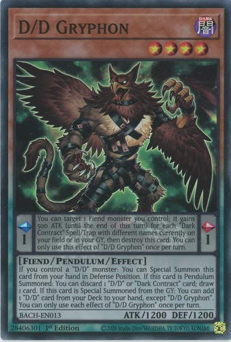 Yugioh gryphon bach - yugioh, d/d