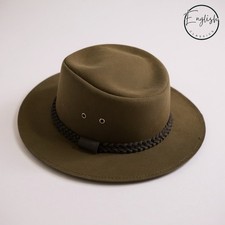 Barbour Bushman Fedora Hat Men’s XL Olive