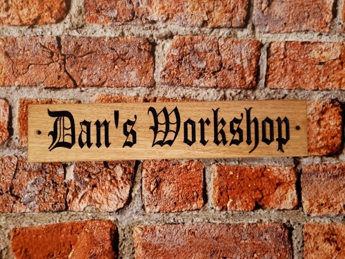 Personalised oak house sign - oak,