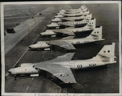 1956 press photo jet - jet, vickers