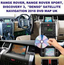 RANGE ROVER, DISCOVERY 3, RR SPORT  2018 "DENSO" SATELLITE NAVIGATION DVD MAP UK