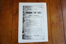 1936 Mersey Railway Working Timetable Fascimilie 
