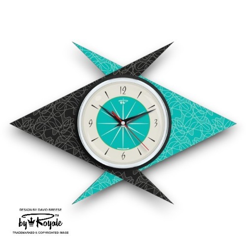 Mid century modern clock - modern,