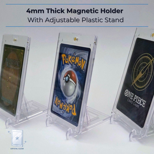 Magnetic card holder with - card,