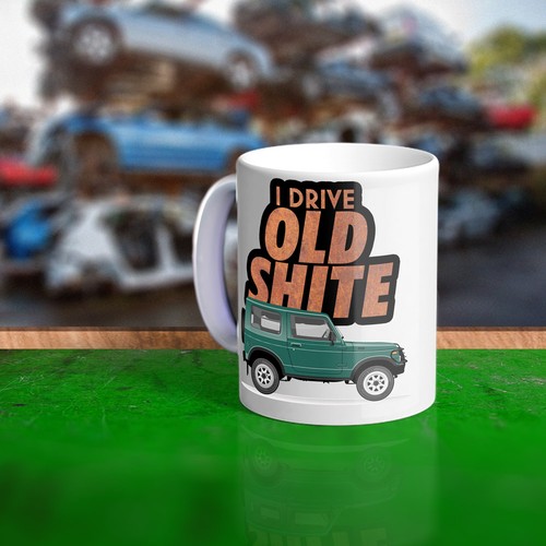 Custom printed old shite - custom,