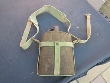 WW 2 BRITISH ARMY WATER BOTTLE WITH CARRYING STRAP & REPLACEMENT CORK
