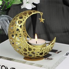 Vintage Ramadan Kareem Metal Candlestick Eid Mubarak Decoration Light Al Adha UK