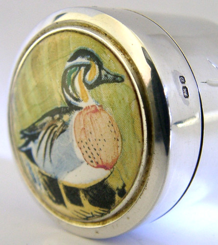 Pretty sterling silver enamel - pretty,
