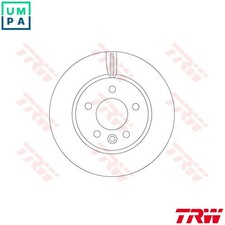 2x BRAKE DISC DF6589S FOR VW