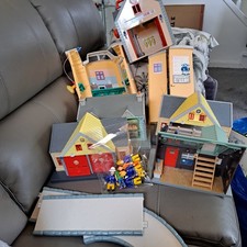 large Fireman Sam  Bundle 7 playhouses  figures engine jeep