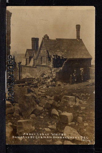 Whitby abbey lodge damaged - abbey, lodge,