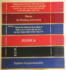 Personalised LEATHER BOOKMARK