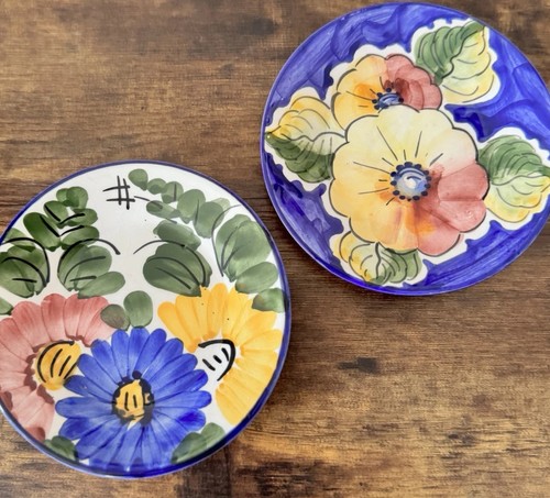 Set hand painted floral - set,
