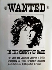 DOORS, THE - JIM MORRISON - Musik - Plakat - Wanted - Poster