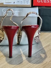 Jessica Simpson Snakeskin Print Peep Toe Court shoes With high Heels
