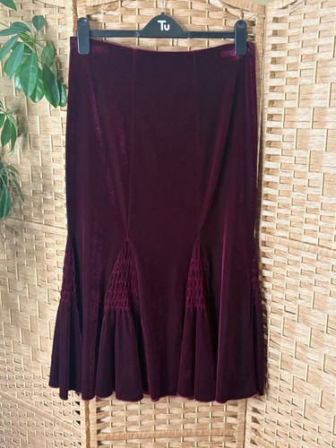 Burgundy plum velvet midi - burgundy,