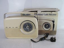 Bush TR82 BLU Traditional Retro Radio Receiver Cream And Black Used In Box