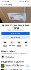 TEKNIX TTL2W TABLE TOP FRIDGE