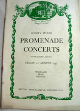 Henry Wood Promenade Concerts 53rd season 1947 22 August programme BBC
