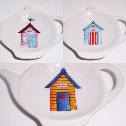 Beach huts tea - bag, tidy