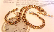 Pocket Watch Chain 18ct Rose