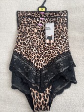 M&S 3 pack animal print lace