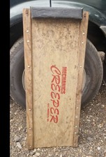 Vintage Mechanics Car Creeper Wood Roller Wheels Seat