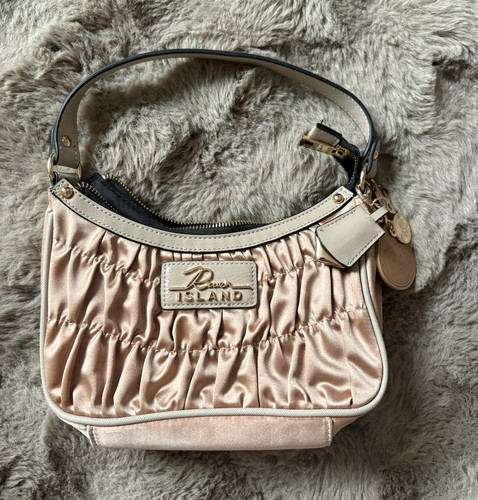 River island pink ruched satin - river,