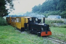 Rhiw Light Railway Narrow Gauge Steam Locomotive Powys 2003 Original 35mm Slide