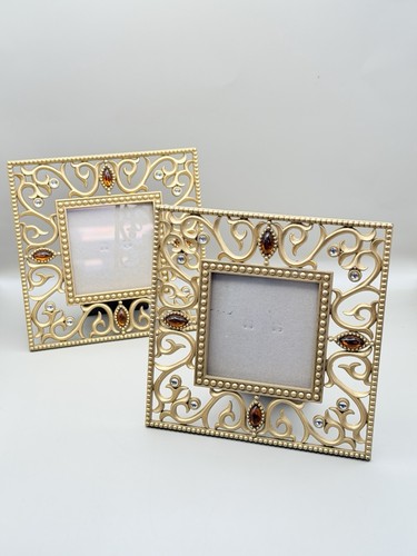 Vintage gold ornate photo - gold,