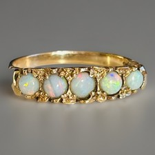 9ct Gold Natural Opal Ring