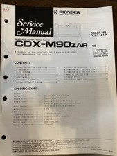 PIONEER CDX-M90zar AUSTIN ROVER 985-985400-10 Service Manual **ORIGINAL**