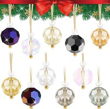 12PCS Crystal Glass Christmas