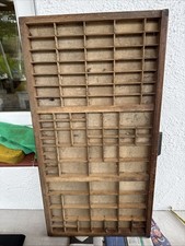 Original Stephenson Blake & Co Printer’s Tray Wood And Brass. Letterpress