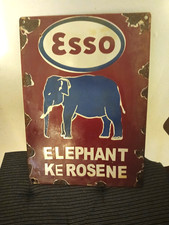 vintage esso elephant kerosene sign