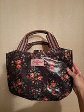 Cath Kidston Teal Floral Oilcloth Handbag