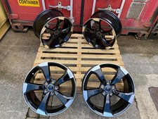 19" RS3 STYLE ALLOY WHEELS TO FIT AUDI A3 S3 RS3 A4 A6 TT BLACK POLISH