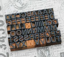 A-Z alphabet letterpress