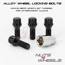 4 X BLACK 28MM 60° TAPERED