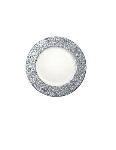 White glitter plate chargers - white,