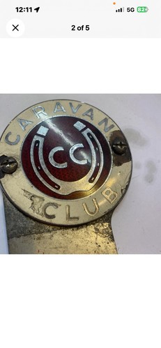 Vintage enamel caravan - enamel,