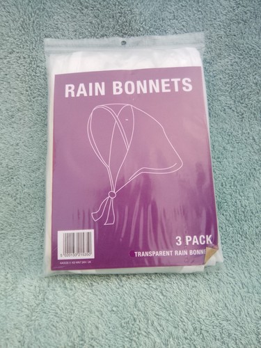 Clear rain bonnets pack 3 - rain, of
