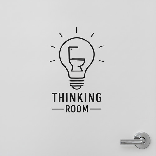 Thinking room wall sticker - room,