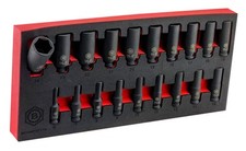 19pc 3/8" Drive Deep Hexagon / 6 Point Impact Socket Set From Britool Hallmark