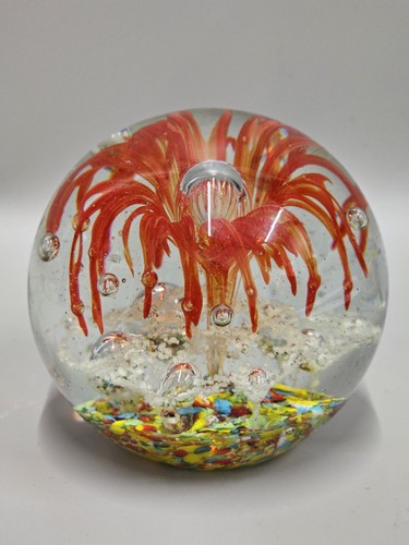 Vintage glass paperweight