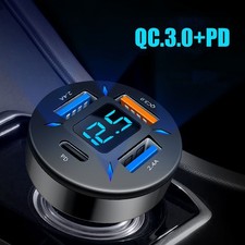 4 Ports USB PD Type-C Car