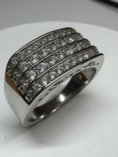 Sterling Silver Gents Cz Dress