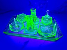 Uranium Glass Dressing Table