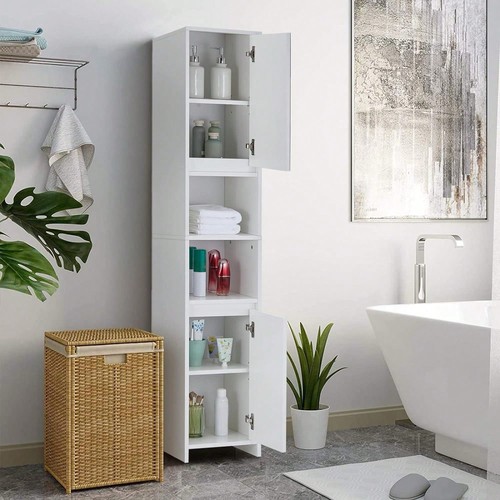 White mirrored tall bathroom - tall,